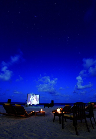 Coco Bodu Hithi Кинотеатр Под Открытым Небом На Пляже