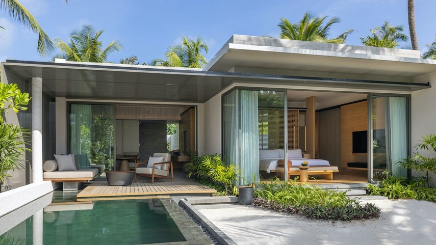Alila Kothaifaru Maldives пляжная вилла с бассейном Alila Kothaifaru Maldives Пляжная Вилла С Бассейном