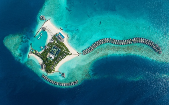 Grand Park Kodhipparu Maldives Сверху Вид На Остров