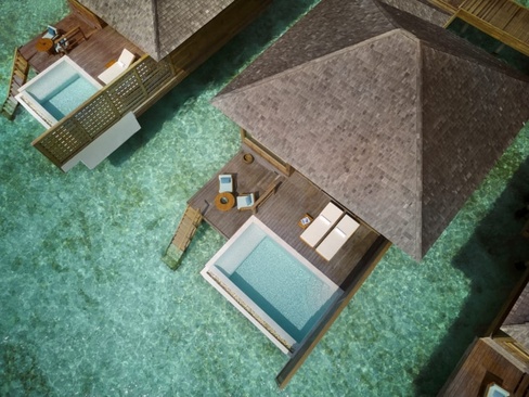 Anantara Veli Maldives	Водные Бунгало Общий Вид На Мальдивах
