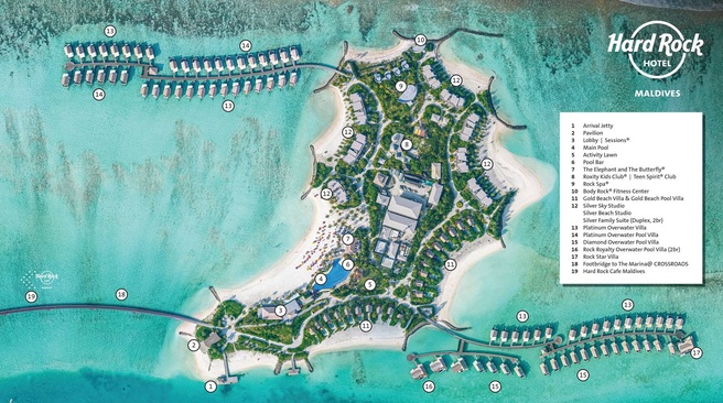 Hard Rock Hotel Maldives Карта Отеля На Мальдивах 